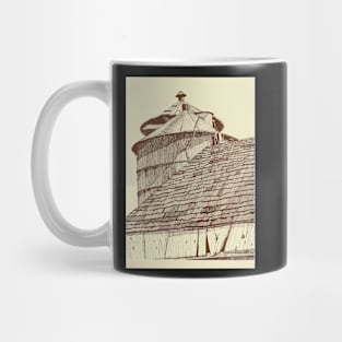 Detail of Barn and Silo Mug